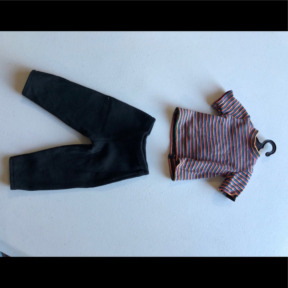 American Girl Doll 3 tshirts and a pair of leggings
